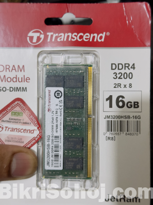 Transcend Jetram | 16gb Ddr4 3200mhz So-dimm Laptop Ram